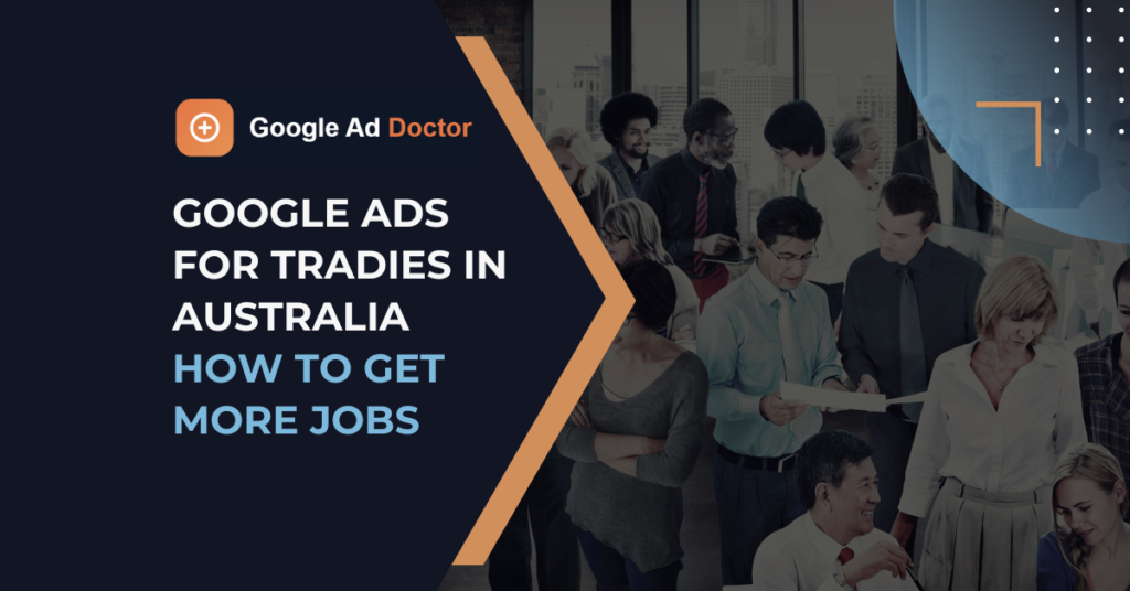 Australian tradie electrician plumber reviewing job enquiries from Google Ads campaigns on smartphone in van